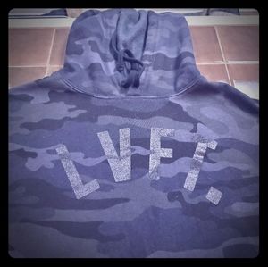 LiveFit Small camo crop hooded sweatshirt